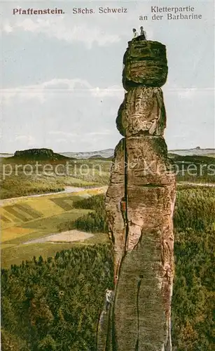 AK / Ansichtskarte Barbarine Pfaffenstein  Barbarine