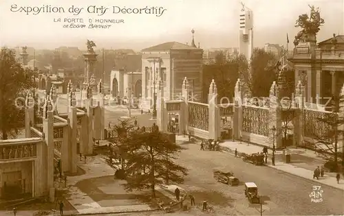 AK / Ansichtskarte Exposition_Arts_Decoratifs_Paris_1925 AN Paris Nr.37 La Porte d Honneur 