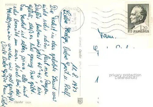 AK / Ansichtskarte Podgora_Croatia Panorama Kuestenort 