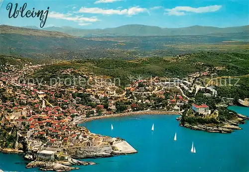 AK / Ansichtskarte Ulcinj_Montenegro Panorama Kuestenort Hafen Ulcinj Montenegro