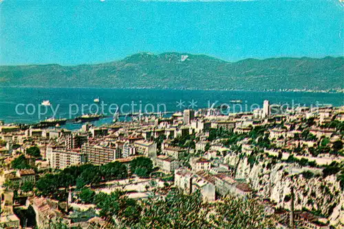 AK / Ansichtskarte Rijeka_Fiume Stadtpanorama Blick zum Hafen Rijeka Fiume