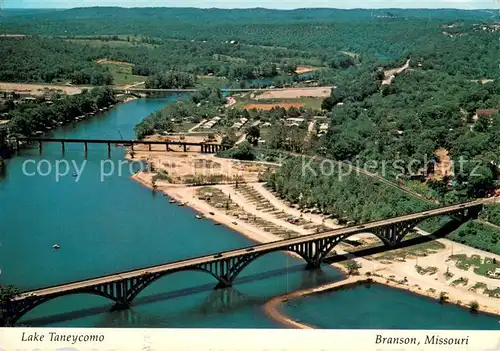 AK / Ansichtskarte Branson_Missouri Lake Taneycomo Bridge aerial view 