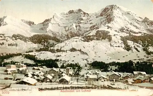 AK / Ansichtskarte Adelboden Panorama mit Lohner Adelboden