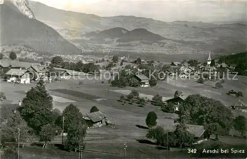 AK / Ansichtskarte Aeschi_Spiez_BE Panorama 