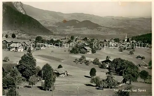 AK / Ansichtskarte Aeschi_Spiez_BE Panorama 