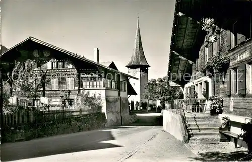 AK / Ansichtskarte Aeschi_Spiez_BE Dorfstrasse 