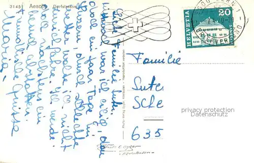 AK / Ansichtskarte Aeschi_Spiez_BE Dorfstrasse 