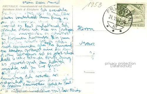 AK / Ansichtskarte Frutigen_BE Panorama mit Doldenhoerner Balmhorn Altels und Elsighorn Frutigen BE