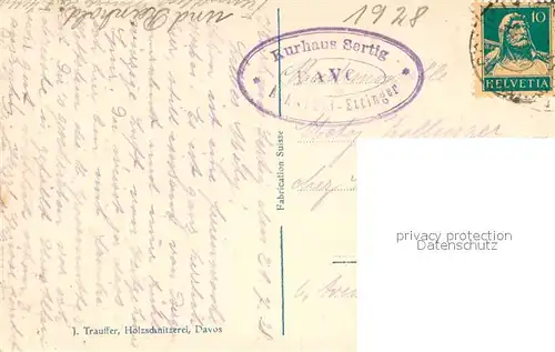 AK / Ansichtskarte Sertig_Doerfli Panorama Sertig Doerfli