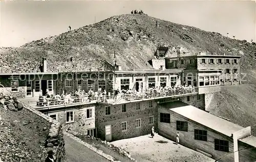 AK / Ansichtskarte Davos_Parsenn_GR Berghaus Weissfluhjoch mit Eidg Schnee und Lawinen Forschungs Institut Davos_Parsenn_GR