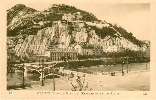 AK / Ansichtskarte Grenoble_38 Le Pont de lEsplanade et les Forts 