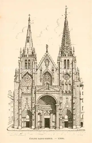 AK / Ansichtskarte Lyon_France Eglise Saint Nizier  Lyon France