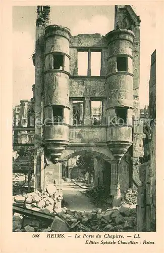 AK / Ansichtskarte Reims_51 La Porte du Chapitre 