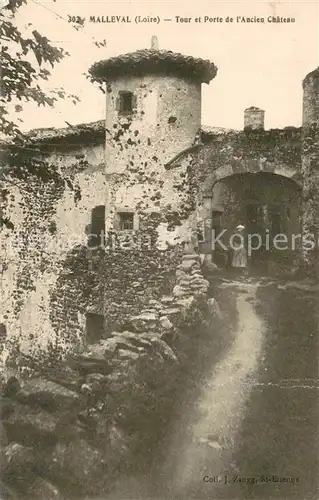 AK / Ansichtskarte Malleval_42_Loire Tour et Porte de lAncien Chateau 