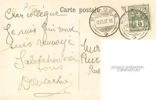 AK / Ansichtskarte Morges Les Chateaux Vaudois en 1907 Morges