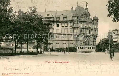 AK / Ansichtskarte Zuerich_ZH Rentenanstalt Zuerich_ZH