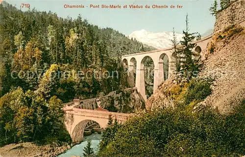 AK / Ansichtskarte Chamonix Pont Ste Marle et Viaduo du Chemin de fer Chamonix