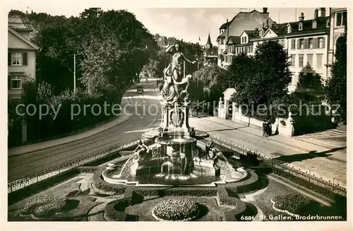 AK / Ansichtskarte St_Gallen_SG Broderbrunnen St_Gallen_SG