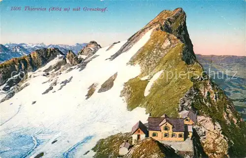 AK / Ansichtskarte Thierwies_AR Berg m. Grenzkopf Thierwies AR