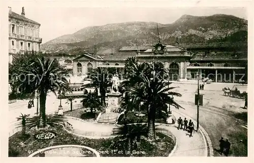 AK / Ansichtskarte Toulon_Var Le Square Alber 1er et la Gare Toulon_Var