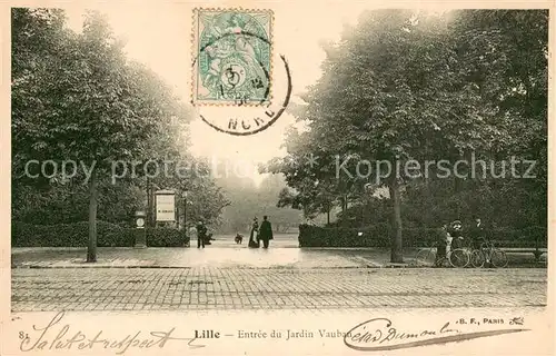 AK / Ansichtskarte Lille_59 Entree du Jardin Vauban 