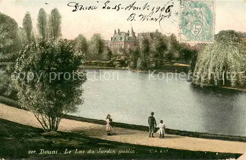 AK / Ansichtskarte Douai_59 Le Lac du Jardin public 