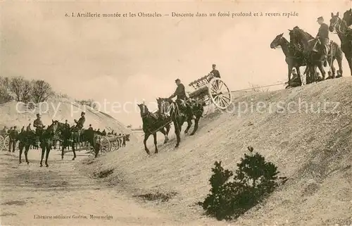 AK / Ansichtskarte Militaria_France L Artillerie montee et les Obstacles 