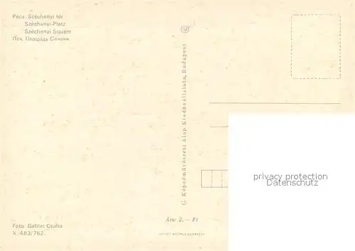 AK / Ansichtskarte Pecs Szechenyi Platz Pecs