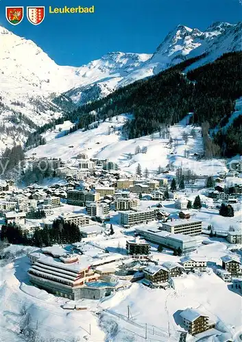 AK / Ansichtskarte Leukerbad_VS Gitzifurgge Panorama Wintersportplatz Alpen 