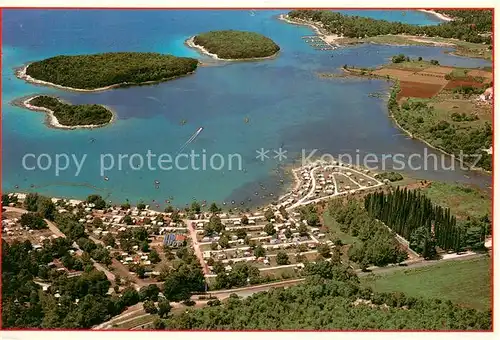 AK / Ansichtskarte Vrsar_Istrien Camping Turist Kuestenpanorama Vrsar_Istrien