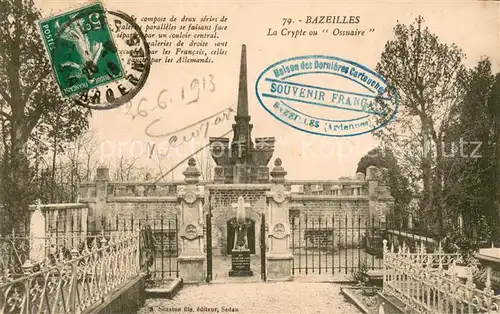 AK / Ansichtskarte Bazeilles_08 Lamoncelle La Crypte ou Ossuaire 