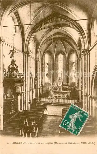 AK / Ansichtskarte Longuyon_54 Interieur de l Eglise 