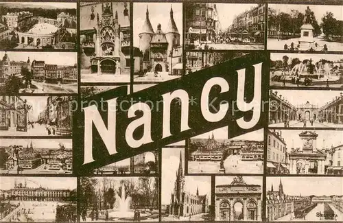 AK / Ansichtskarte Nancy_54 Teilansichten Sehenswuerdigkeiten Denkmaeler 