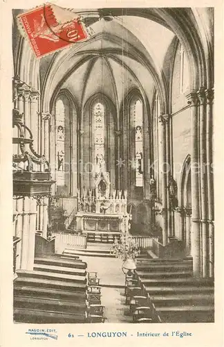 AK / Ansichtskarte Longuyon_54 Innenansicht der Kirche 