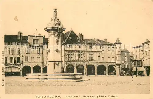 AK / Ansichtskarte Pont a Mousson_54 Place Duroc Maison des 7 Peches Capitaux 