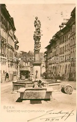 AK / Ansichtskarte Bern_BE Gerechtigkeitsbrunnen Bern_BE