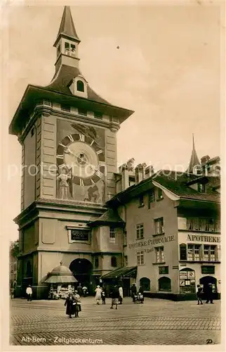 AK / Ansichtskarte Bern_BE Alt Bern Zeitglockenturm Apotheke Bern_BE