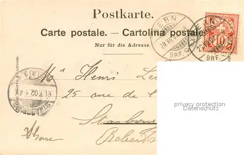 AK / Ansichtskarte Bern_BE Teilansicht m. Alpen Bern_BE