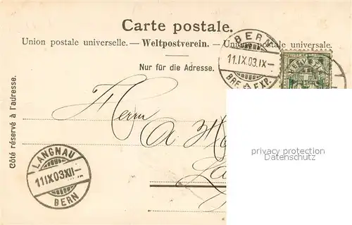 AK / Ansichtskarte Bern_BE bundespalast vom Gurten aus Bern_BE