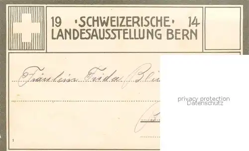 AK / Ansichtskarte Bern_BE Schweizerische Landesaustellung Bern_BE