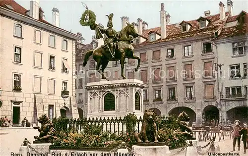 AK / Ansichtskarte Bern_BE Denkmal Rud. v. Erlach Bern_BE