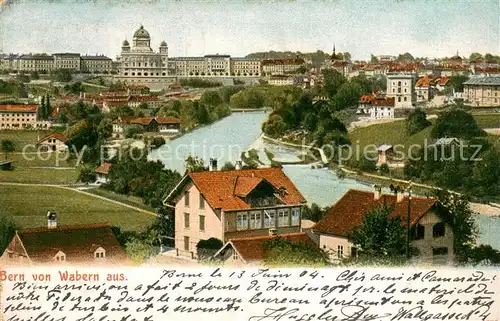 AK / Ansichtskarte Bern_BE Teilansicht v. Wabern aus Bern_BE