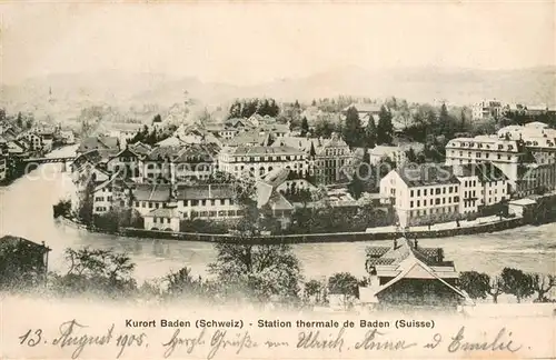 AK / Ansichtskarte Baden__AG Teilansicht 