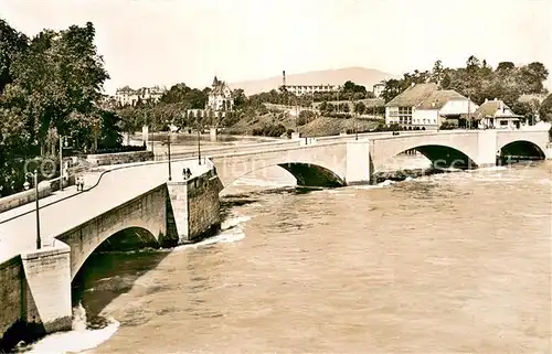 AK / Ansichtskarte Rheinfelden_AG Rheinbruecke Inseli Rheinfelden AG
