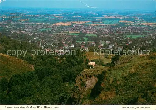 AK / Ansichtskarte Malvern_Worcestershire View from St Anns Well 