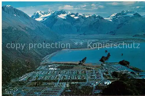 AK / Ansichtskarte Valdez_Alaska Most northern ice free port Moutaines Valdez_Alaska