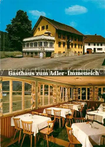 AK / Ansichtskarte Immeneich Gasthaus zum Adler Gastraum Immeneich