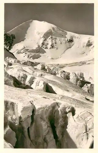 AK / Ansichtskarte oetztal_Tirol Spalten im Marzell Gletscher mit Similaun in den oetztaler Alpen oetztal Tirol