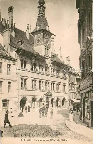 AK / Ansichtskarte Lausanne_VD Hotel de Ville Lausanne VD