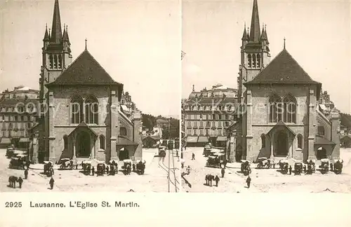 AK / Ansichtskarte Lausanne_VD Eglise St Martin Lausanne VD